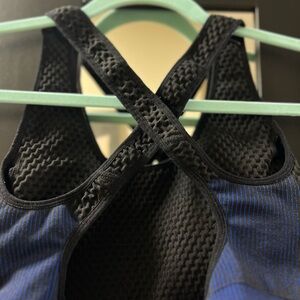 Black and Blue Women's Sports Bra